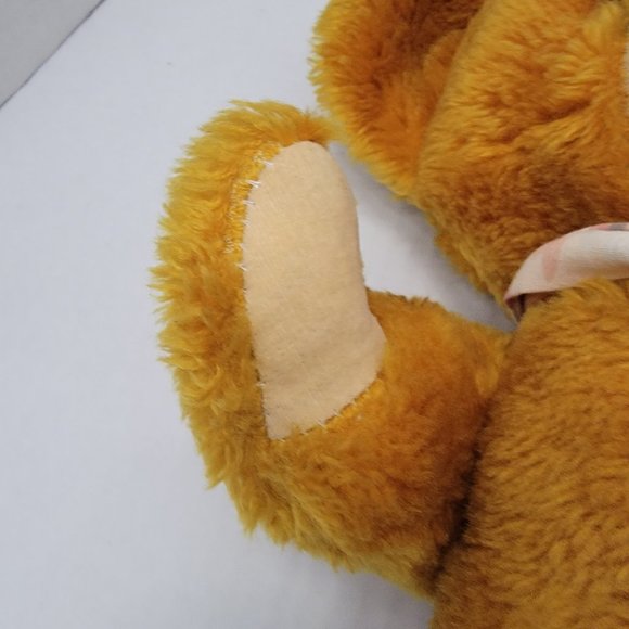 Vintage Old Teddy Bear Jestia Orange Brown #1005 Jointed Made in Japan Antique - Picture 13 of 15